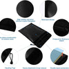 Black fireproof and waterproof document bag featuring a zipper closure and retardant thread.