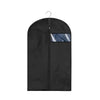 Black garment dust cover for hangers
