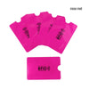 A set of bright pink RFID blocking card sleeves and a protective card holder.