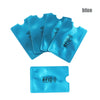Blue RFID protection card sleeves displayed in various angles.