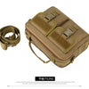 Olive green tactical multifunction fanny pack with adjustable straps