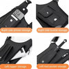Schwarzes taktisches Aufbewahrungsgürteltasche mit verschiedenen Fächern für Handy, Schnalle und Werkzeugfächer