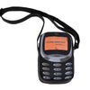 Black vintage Y2K telephone backpack with a display and strap.