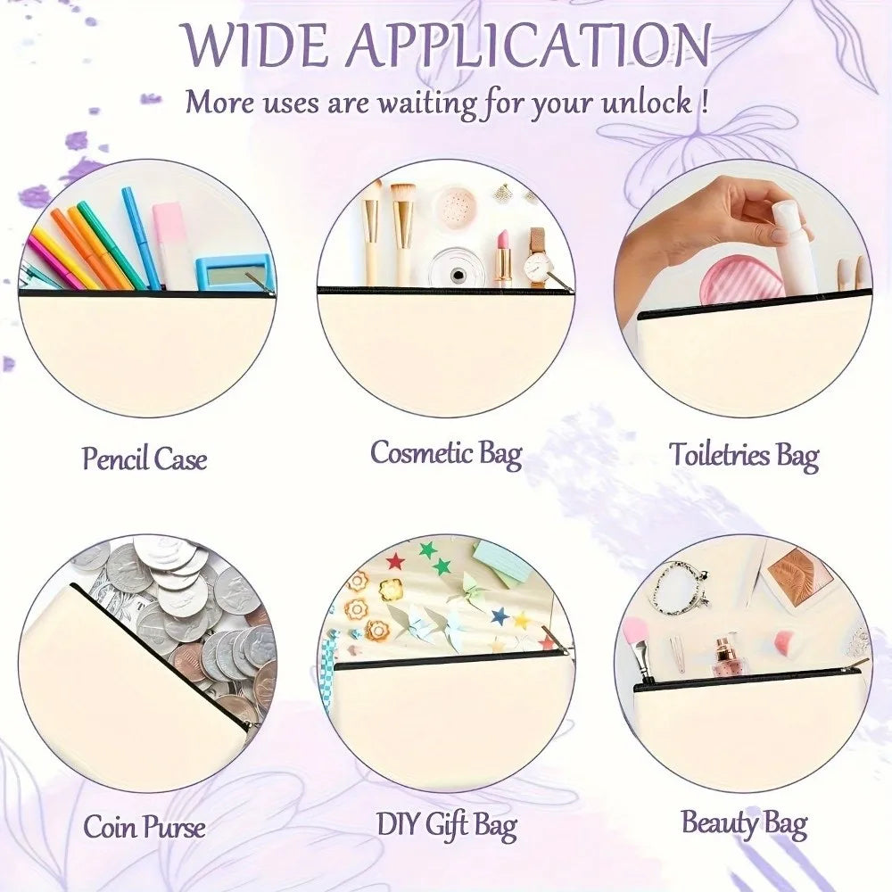 Colección de bolsas de almacenamiento, incluyendo estuche para lápices, bolsa de cosméticos, bolsa de artículos de tocador, m