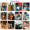 A collection of various customizable photo tote bags and shopping bags displayed on a white background.