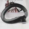 Black D-Type portable grocery bag carrier with a flexible strap and clip.