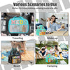 Various scenarios for use including traveling, make-up, camping, fitness and gifts