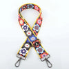A colorful patterned adjustable crossbody strap for handbags