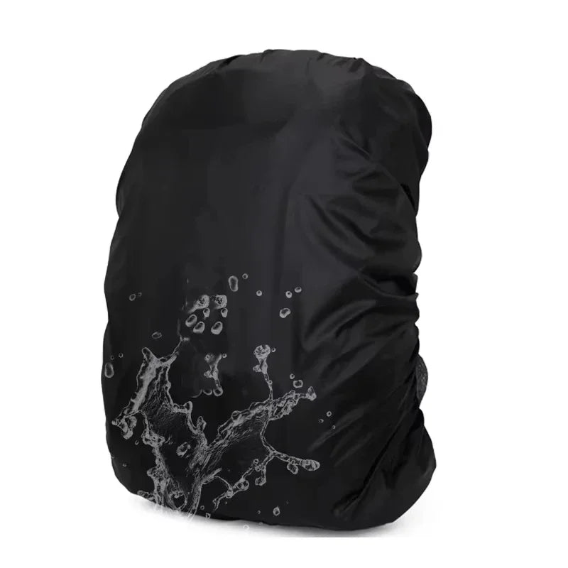 Black heavy-duty outdoor camping backpack rain cover