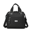Sac de lunch isotherme noir avec bretelles et poche zippée