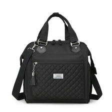 Sac de lunch isotherme noir avec bretelles et poche zippée