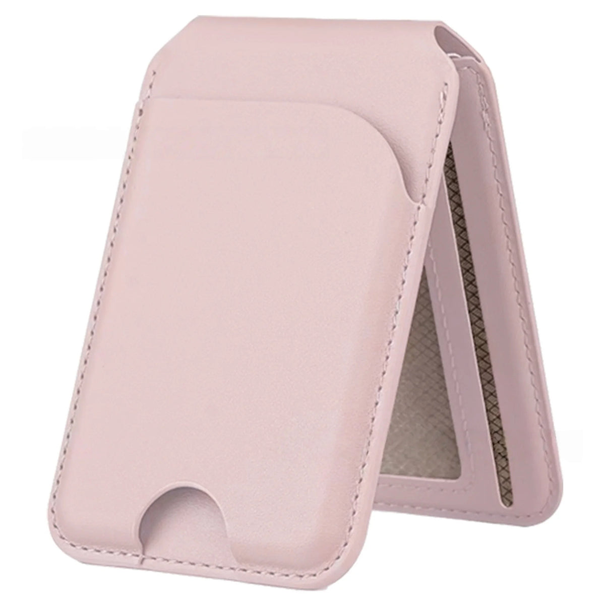 Support magnétique rose clair pour téléphone iPhone.