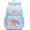 Light blue and pink Friends themed Oxford cloth school backpack for students