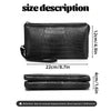 Clutch de estampado de cocodrilo negro con medidas