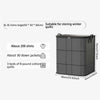 A dark gray foldable non-woven storage bag suitable for storing winter quilts, shirts, and down jackets.