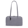 Leopard Print Nylon Shoulder Tote Bag