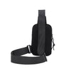 Schwarze Herren-Casual-Crossbody-Messenger-Tasche mit verstellbarem Riemen