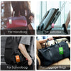 Various luggage tags attached to handbags, suitcases, schoolbags, and luggage bags.