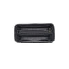 A black felt bag organizer insert with a zippered compartment.