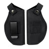 Black universal concealed carry holster for Glock and S&W M&P firearms
