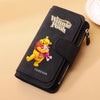 A black zippered pouch featuring Winnie the Pooh and the word Forever