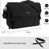Housse d'ordinateur portable noire ajustable pour MacBook Pro et Air.