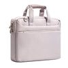 A light gray premium laptop sleeve with padded protection and carrying handles.