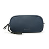 A navy blue Bange travel electronics organizer pouch lying flat.