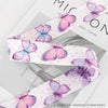 Pink and purple floral patterned nylon bag strap for crossbody or shoulder use