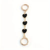Gold-toned metal chain shoulder strap extension for handbags and clutches
