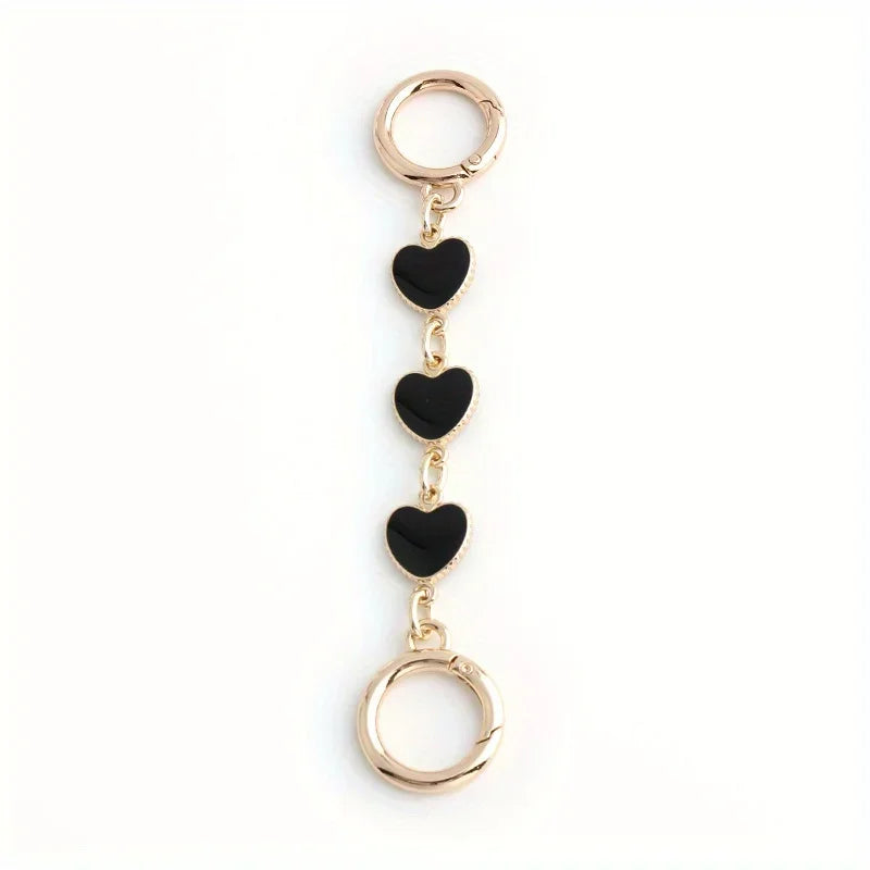 Gold-toned metal chain shoulder strap extension for handbags and clutches