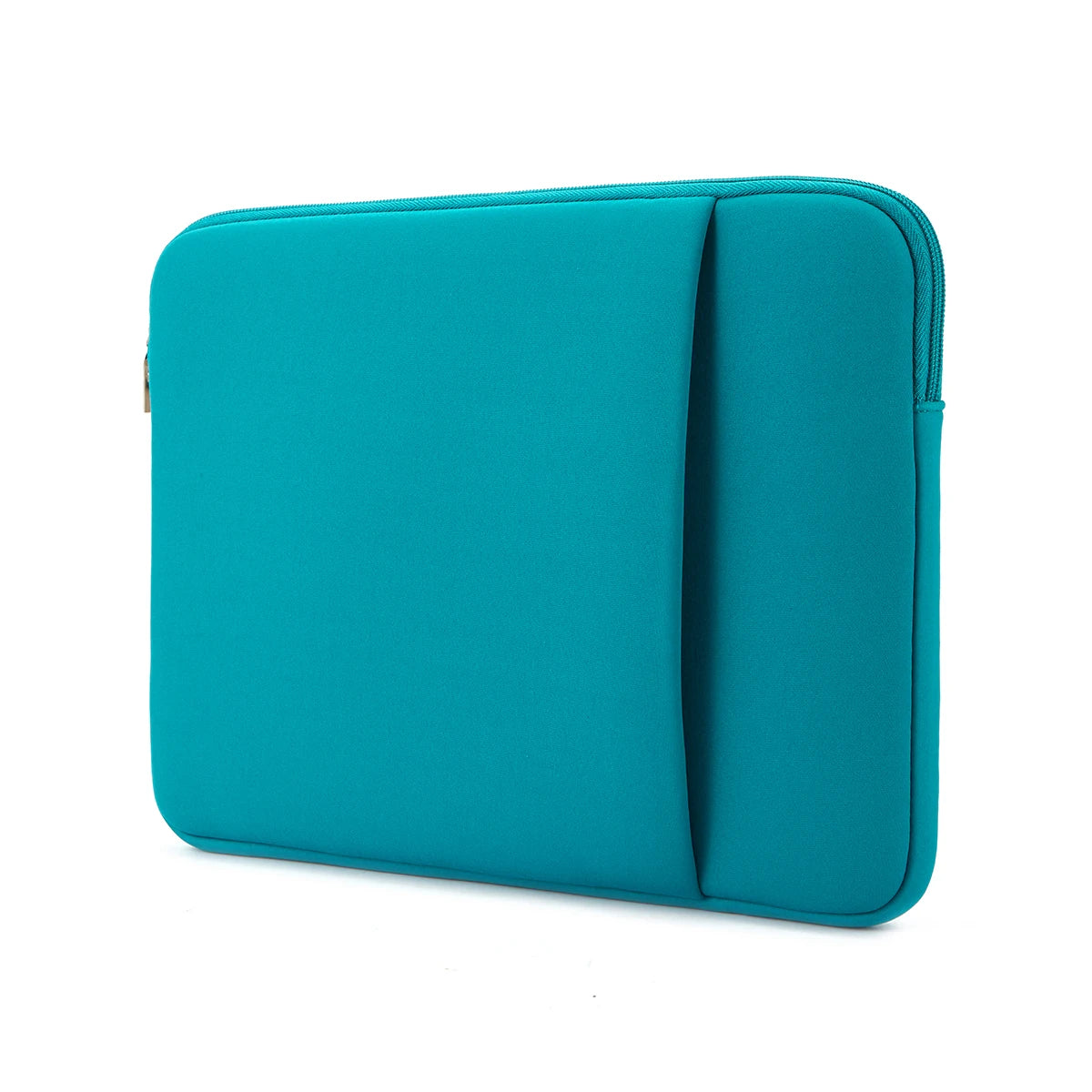 Funda para portátil color verde azulado, diseñada para proteger computadoras de 11 a 17 pulgadas.