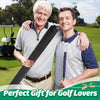 Two men smiling while holding an insulated golf bag beer cooler sleeve for seven cans