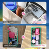 Comparison of a water-logged bag versus a water resistance bag and a neat bag with dividers.