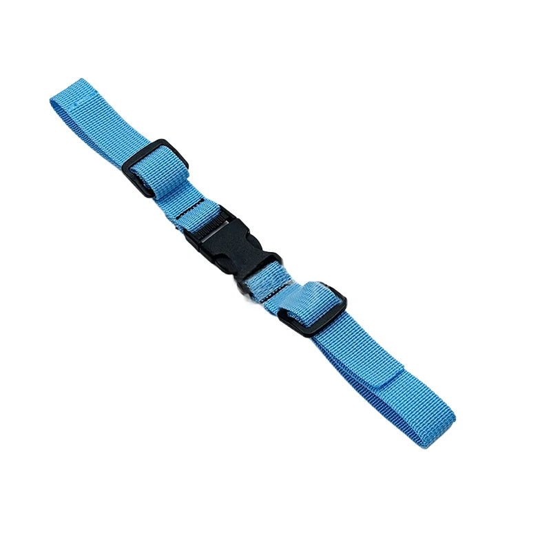 Blue adjustable tactical backpack chest strap harness