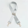 Silver nylon adjustable shoulder strap for bags