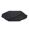 Schwarze minimalistische Laufgürteltasche von der Seite