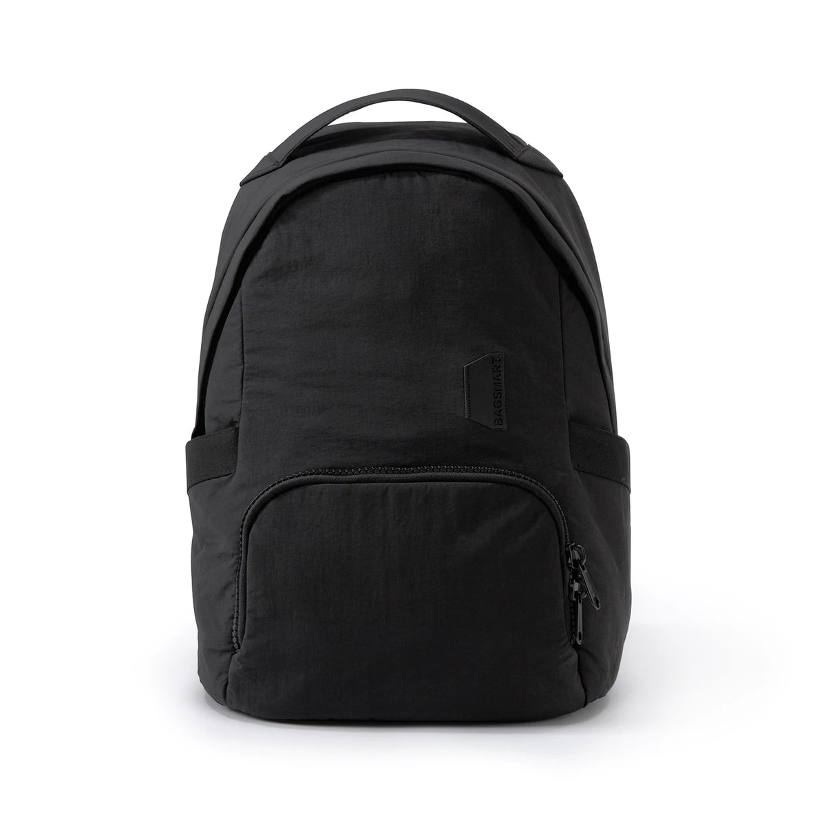 Black waterproof anti-theft laptop backpack shown from the back.