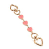 Gold alloy moon-shaped bag chain strap with clasp