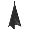 Black flexible cover for a DJ light speaker stand.