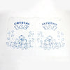 A white plastic bag featuring a hand-drawn illustration of ice cubes and the words CRYSTAL ICE