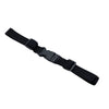 Black adjustable tactical backpack chest strap harness