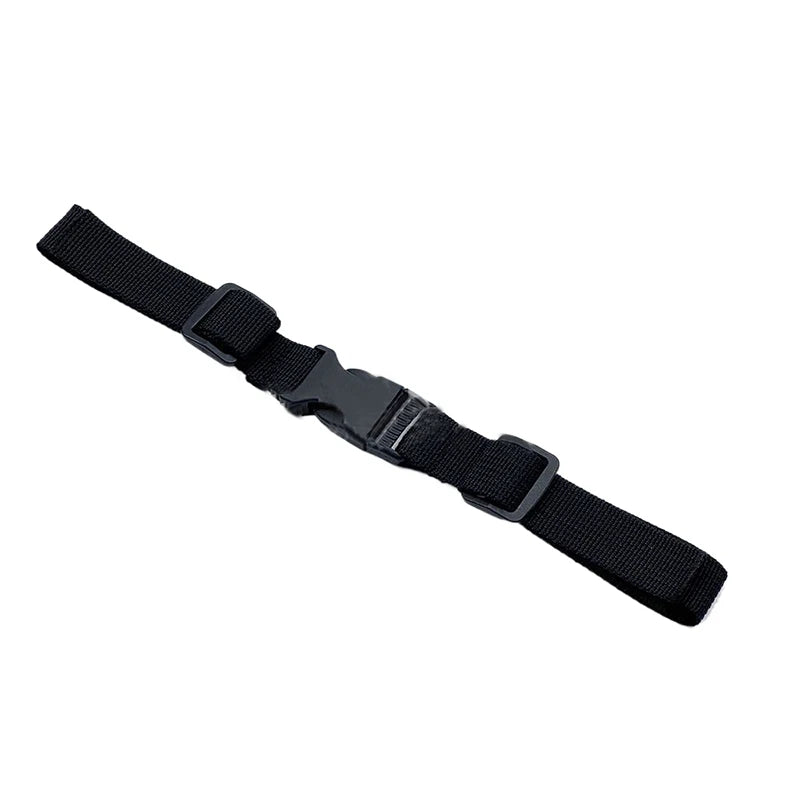 Black adjustable tactical backpack chest strap harness
