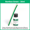 Bouteille d'huile Bamboo Green 30ml avec bâtonnet en bois.