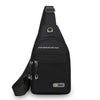 Black sport nostalgic cool stule shoulder bag with gold accents