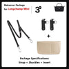 Makeover package for Longchamp Mini featuring a leather strap, two buckles, and an insert.