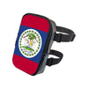 A black adjustable PU waist pouch featuring the flag of Puerto Rico on a red background.