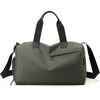 Olive green multifunctional dry wet separation travel backpack with black straps