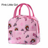 Tote bag en tissu Oxford rose pour enfant avec motifs mignons