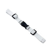 White and black adjustable tactical backpack chest strap harness